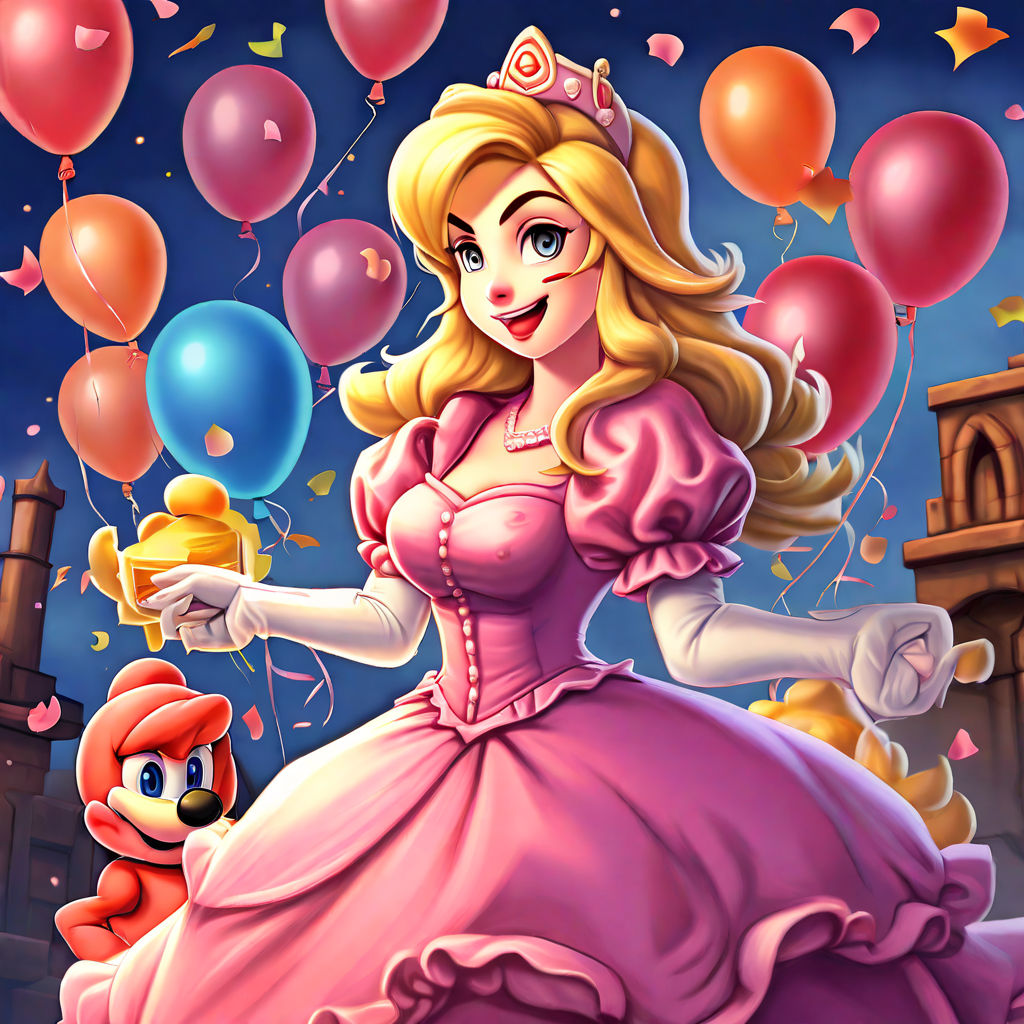 princess peach} portrait