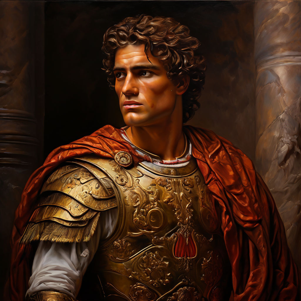 A painting depicting Alexander the Great by Mateusz Snopek - Playground