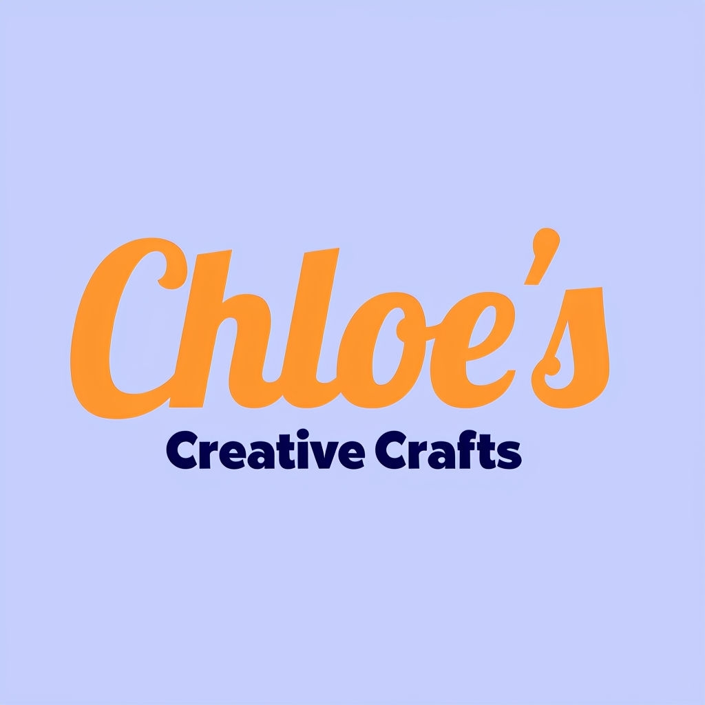 Chloe's Creative Crafts Cheerful Minimalist Logo