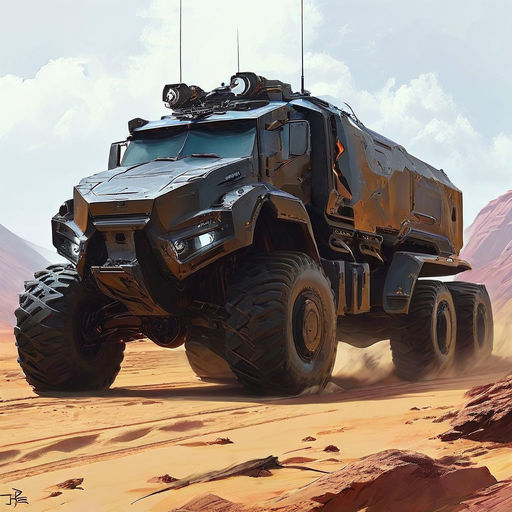 Scifi mechanical truck by Armin Vali - Playground