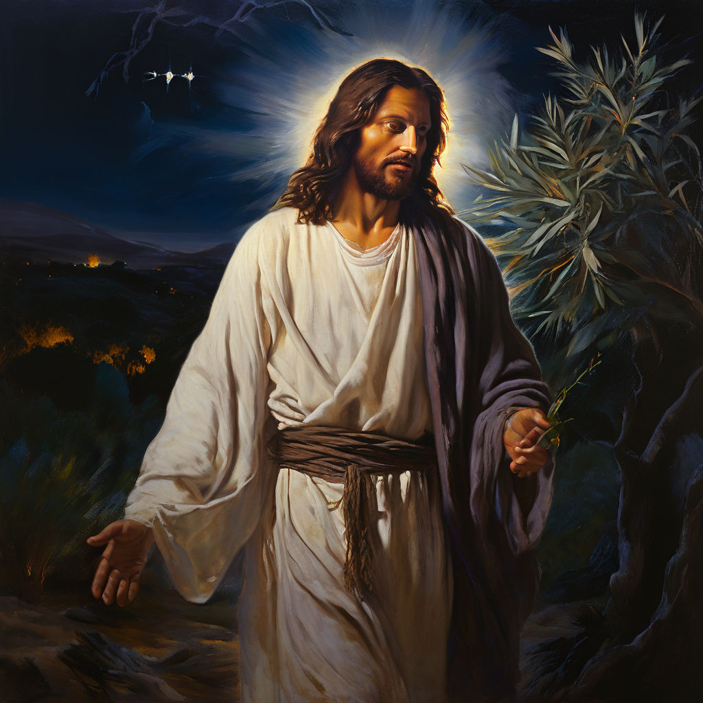 Renaissance Painting Of Jesus With Flowing Robes By Cleiton Martini 20590b8fb8e24598b86df9734e01f8c8