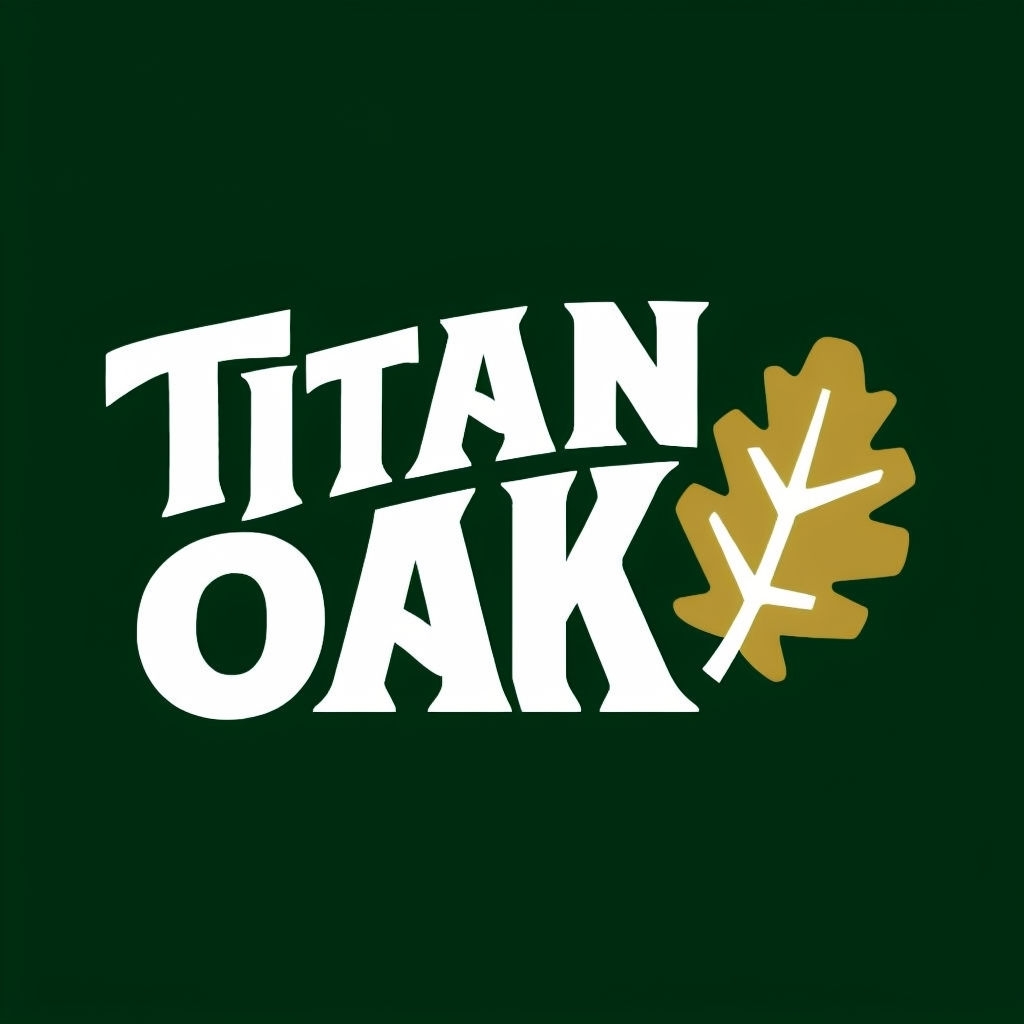 Bold and Elegant TITAN OAK Logo Design for Premium Furniture Brand