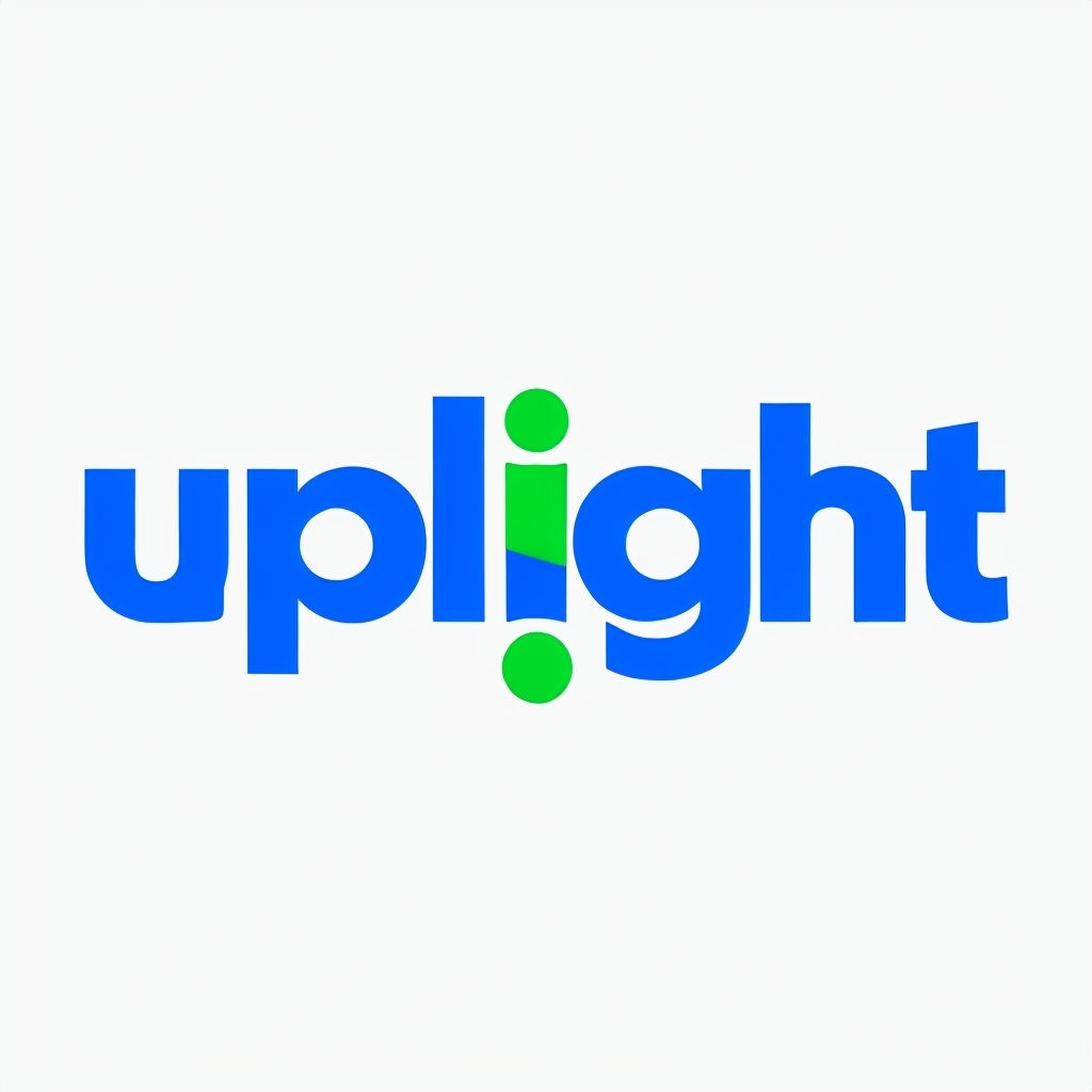 Minimalist UPLIGHT Logo Design with Vibrant Colors Ideal for Branding Logo