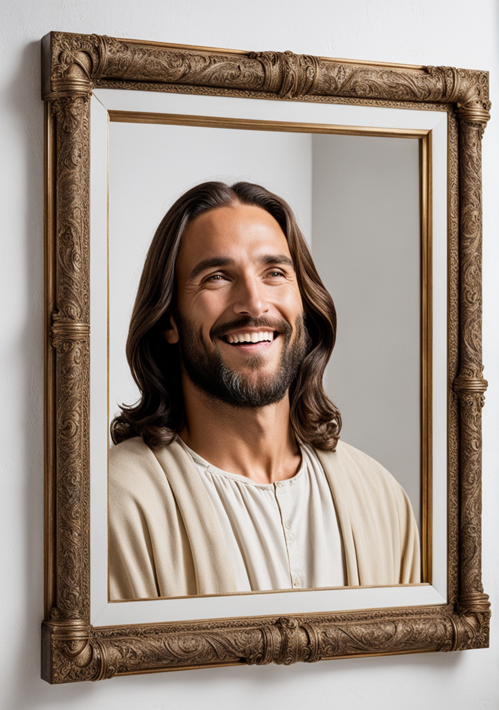 Side shot of a massive oldfashioned photo frame by Rennen Playground