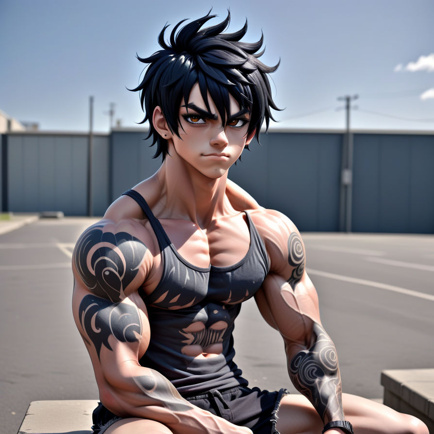 Baki hanma anime style