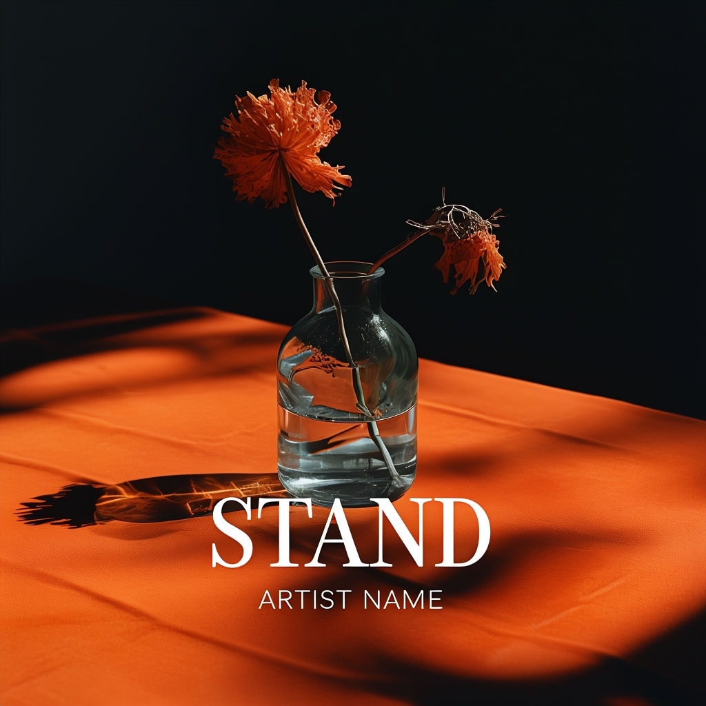 Minimalist Still Life with Dried Orange Flower Artwork Spotify Album Cover