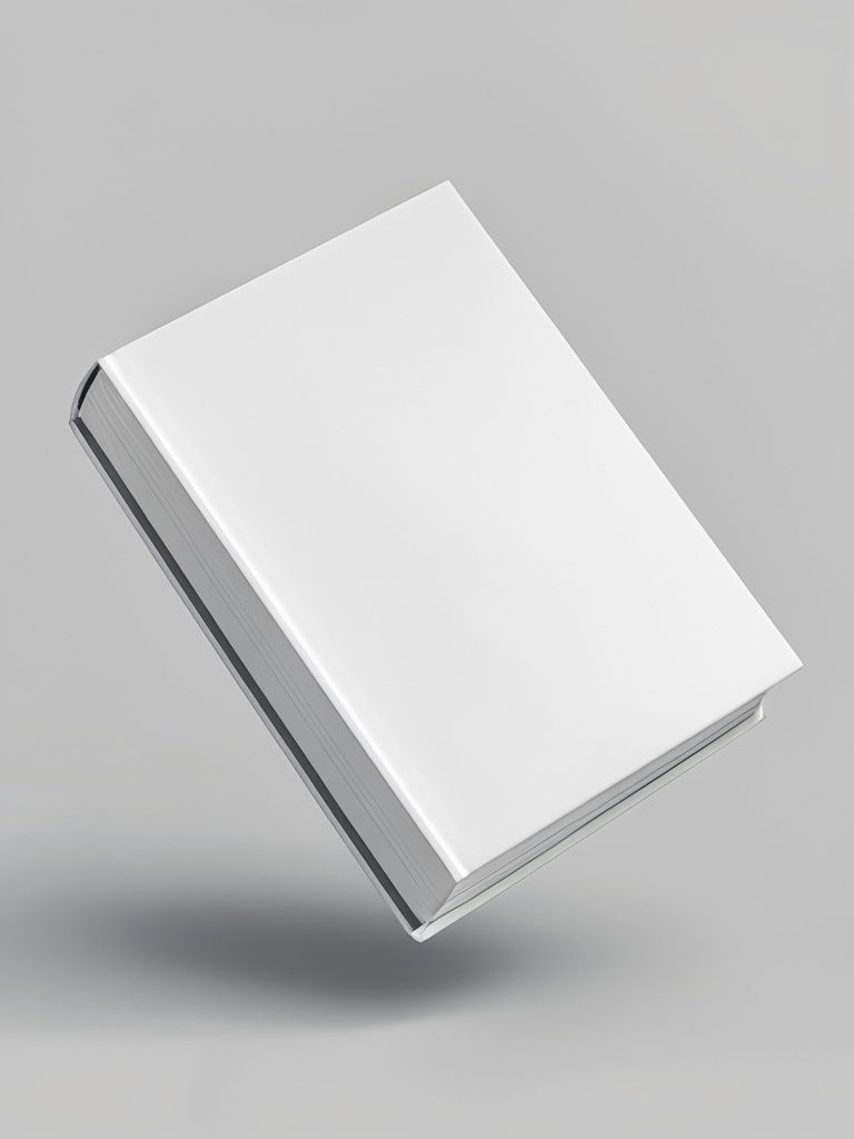 Minimalist Book Floating Illustration for Modern Design Mockup