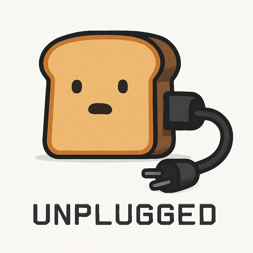 Playful Unplugged Toast Illustration Design Mug