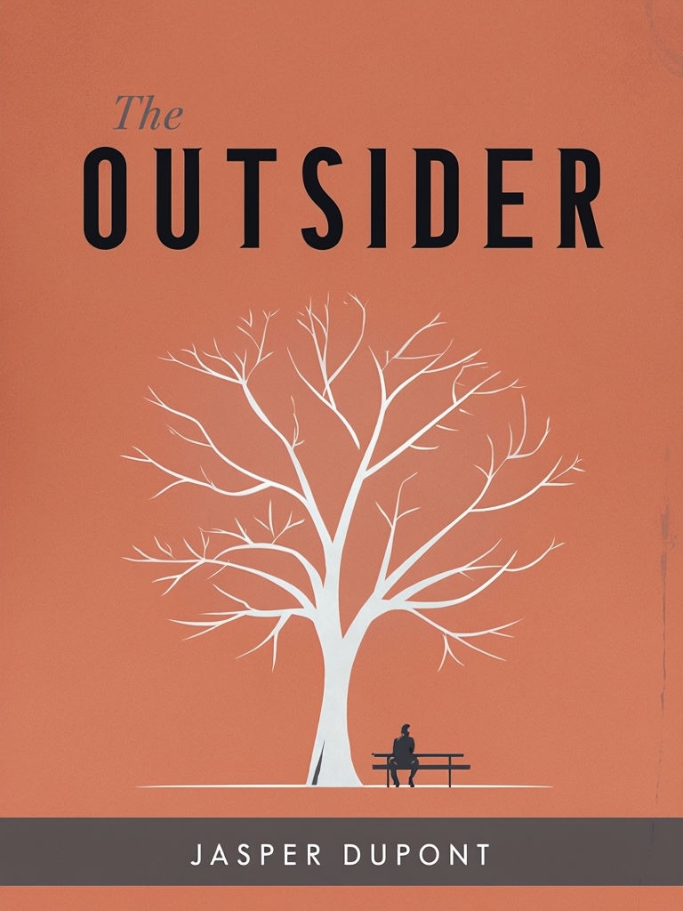 The Outsider by Jasper DuPont Minimalist EBook Cover Design