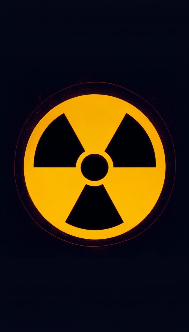 Iconic Radiation Hazard Symbol Graphic Phone Case Cover