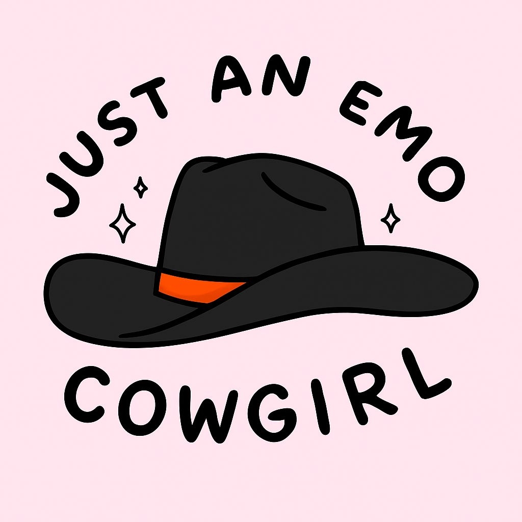 Just an Emo Cowgirl Black Cowboy Hat T-Shirt