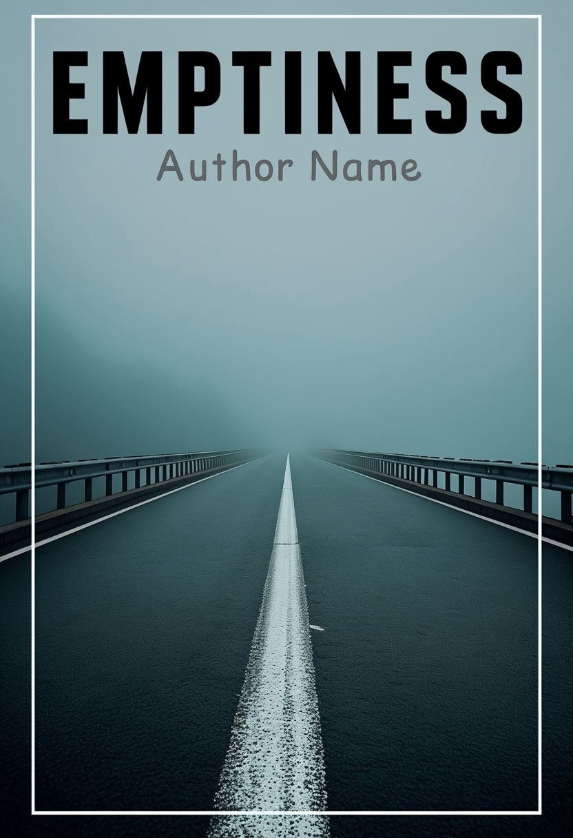 Minimalist Bridge Design with Fog and Emptiness Theme EBook Cover