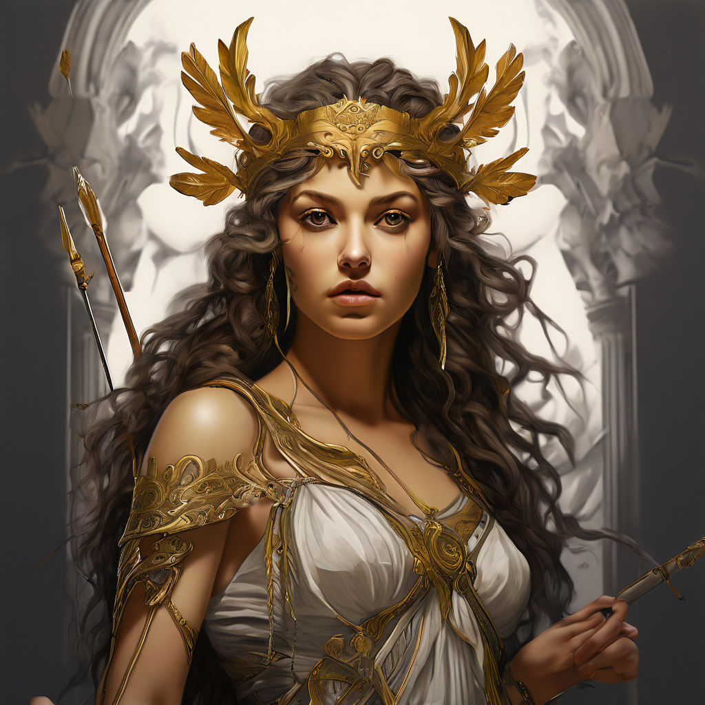 Greek goddesse Artemis by Halyna Anisimova - Playground