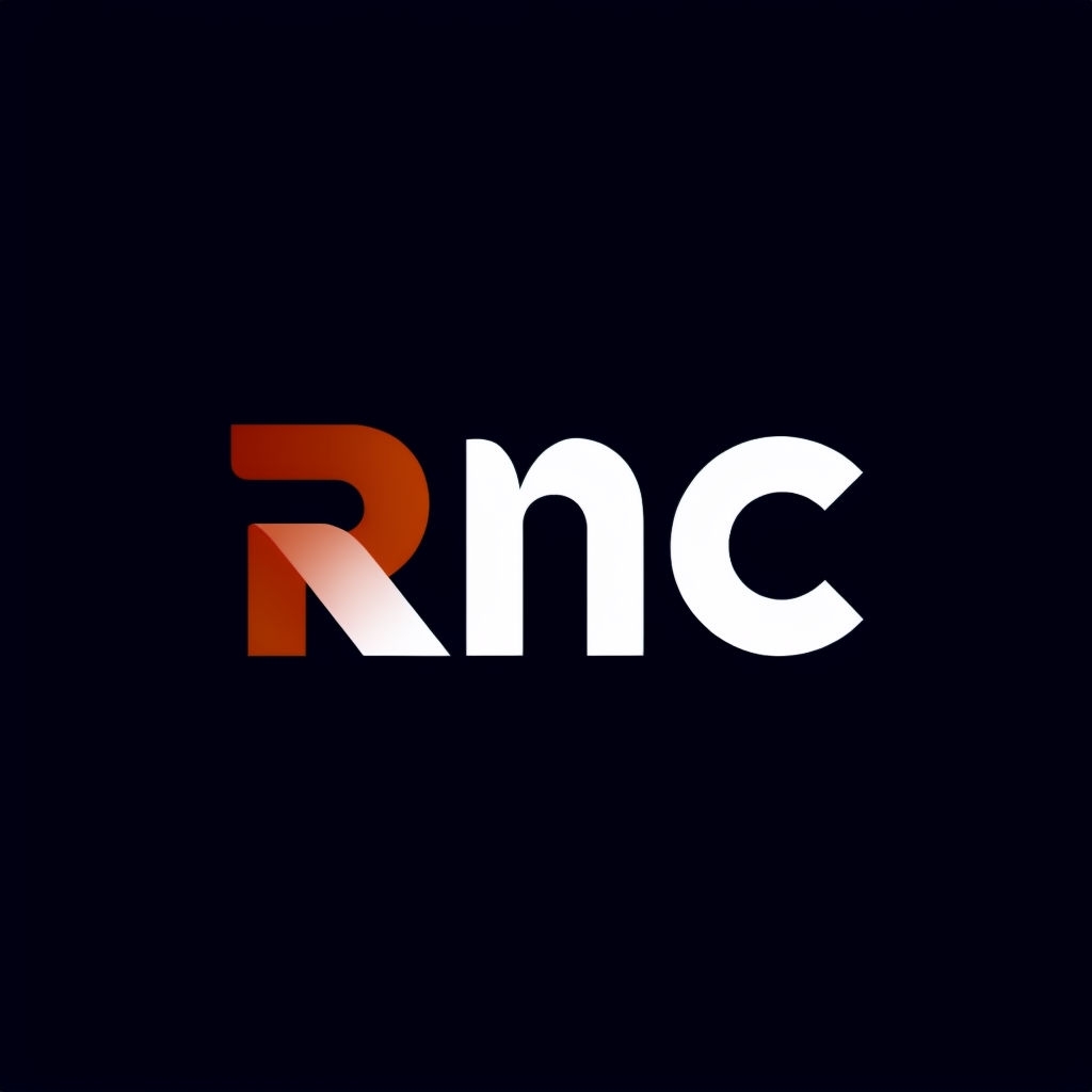 Modern Minimalist RNC Gradient Logo T-Shirt