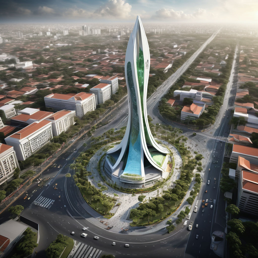 Tugu Pahlawan iconic city of surabaya 2050 Brave City Concep... by