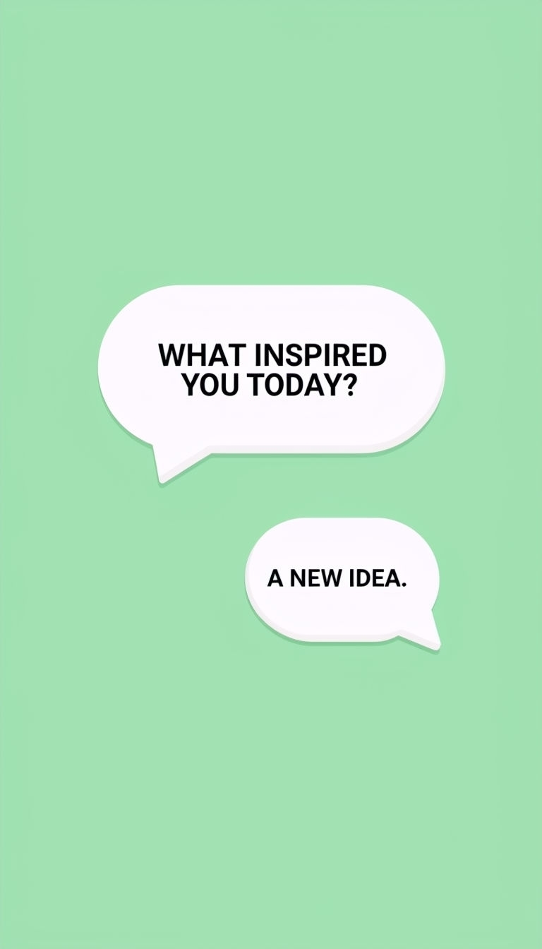 Motivational Speech Bubbles Graphic with Inspiring Text Social Media Post