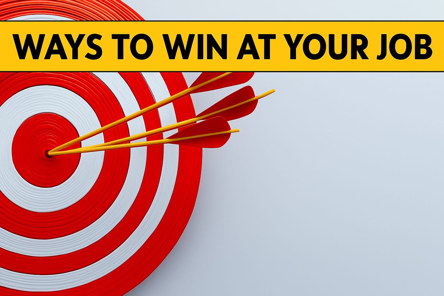 Vibrant Target with Arrows and Motivational Message Social Media Post