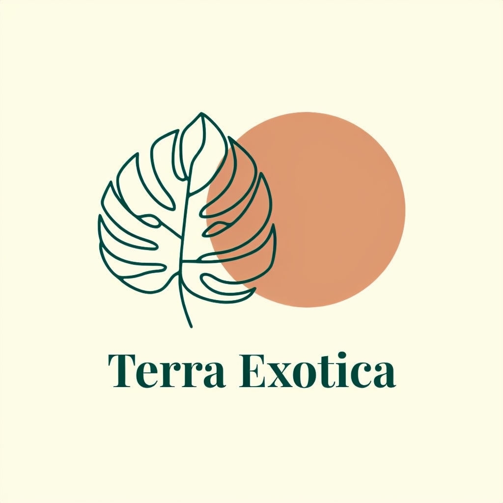 Modern Minimalist Terra Exotica Plant Shop Logo Design
