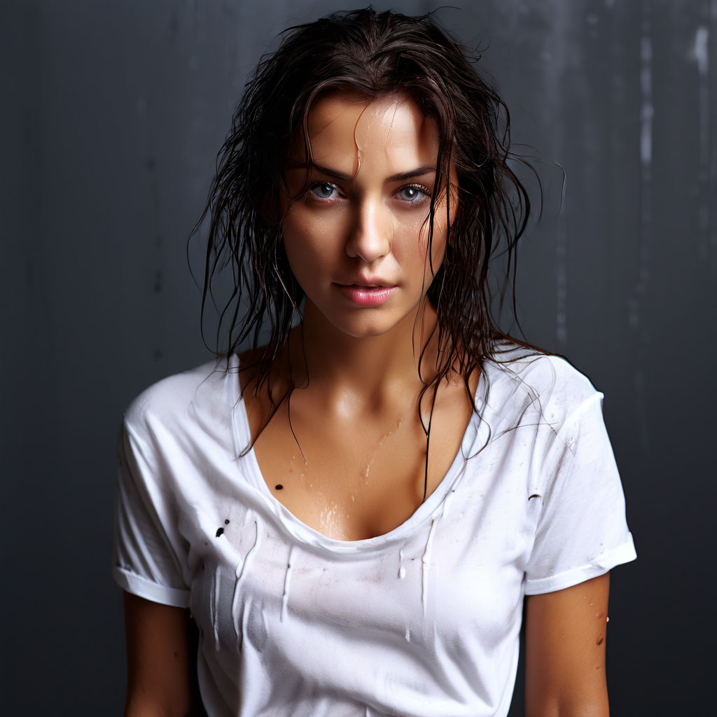 wet white shirt