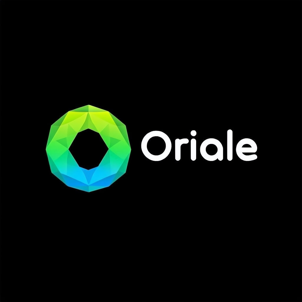 Modern Minimalist Oriale Logo with Colorful Geometric Design