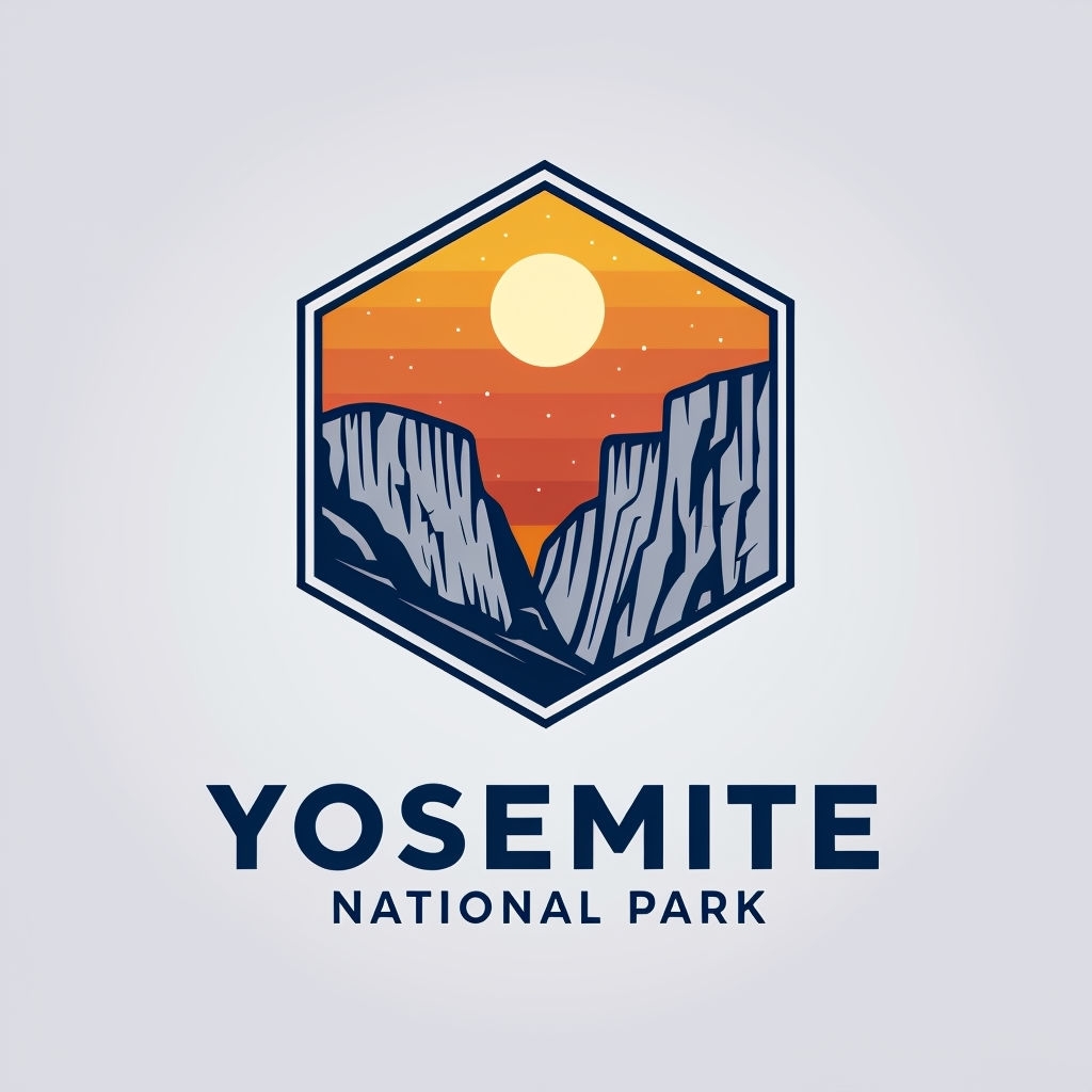 Modern Yosemite National Park Logo Design for Mug