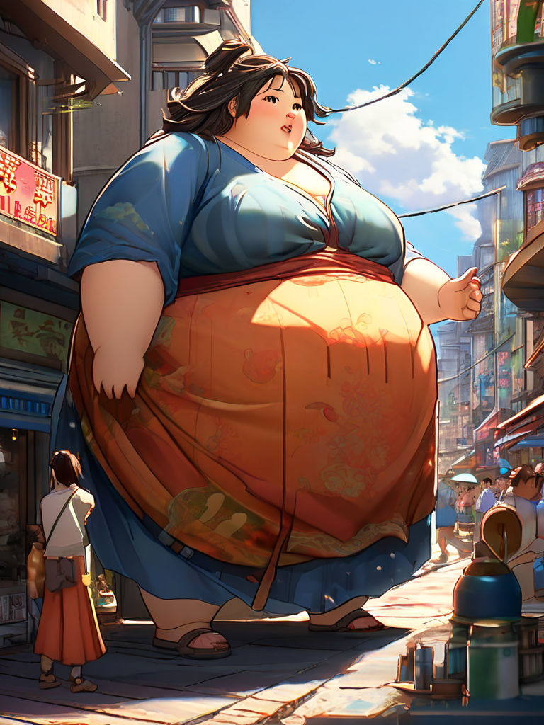 chubby anime woman