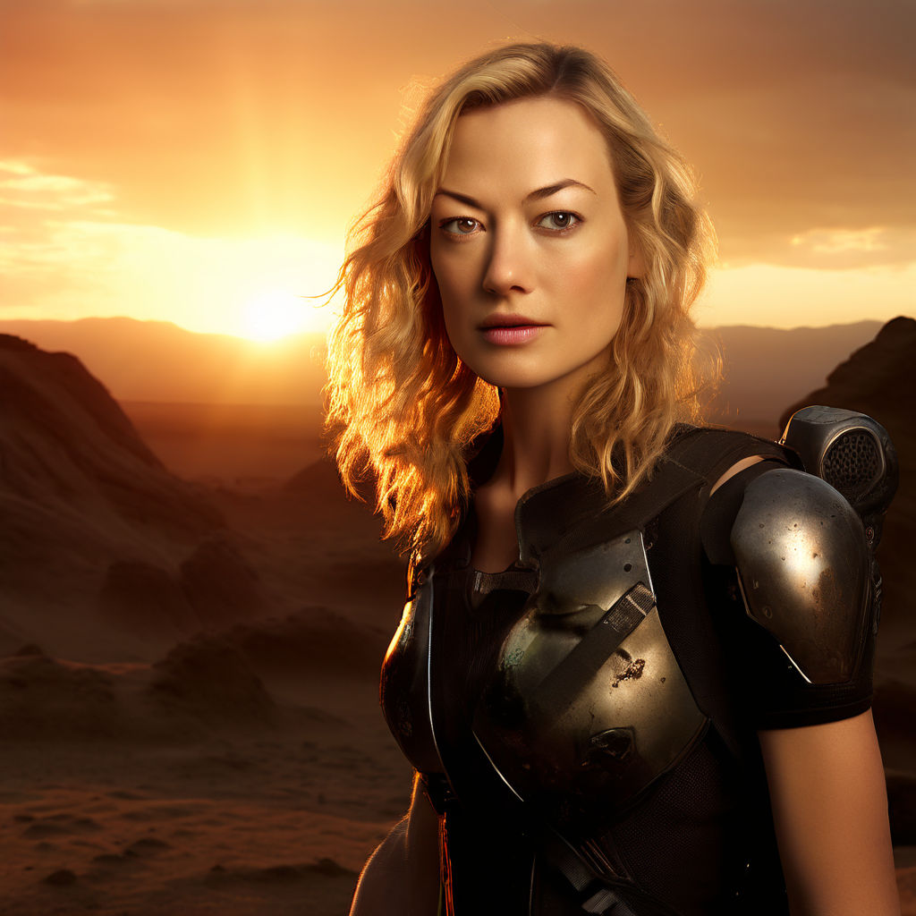 Yvonne Strahovski captured in a seductive pose