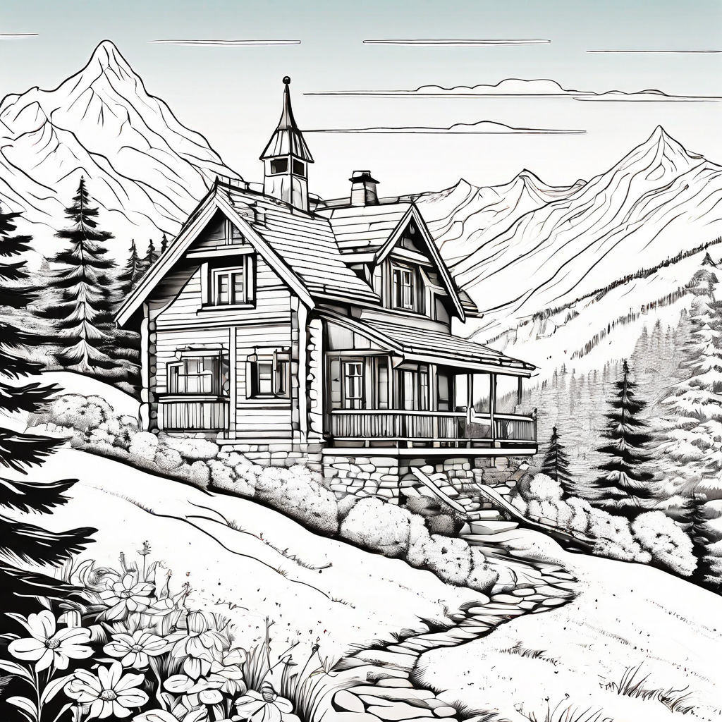 Mountain House Sketch - Roberth Jordan - Residential Designer