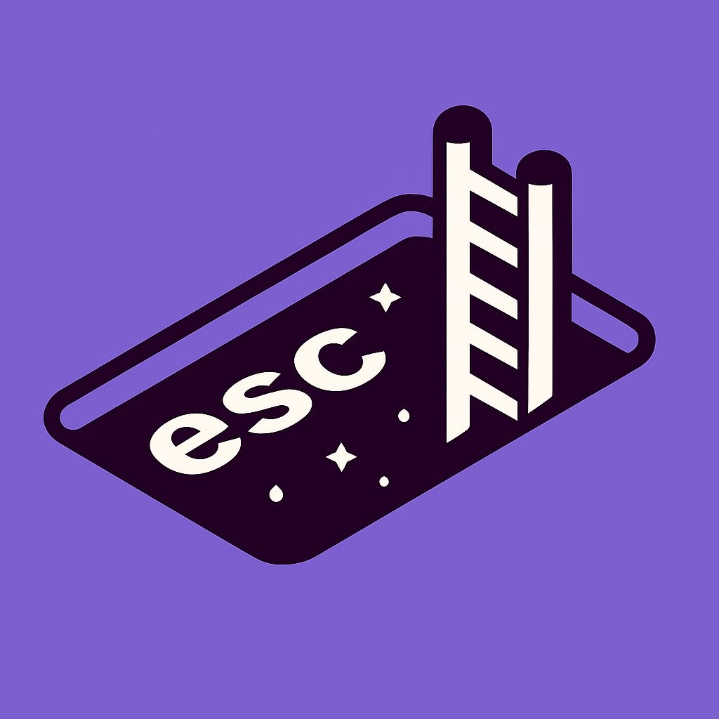 Minimalist Dark Purple Swimming Pool Illustration for Social Media Post
