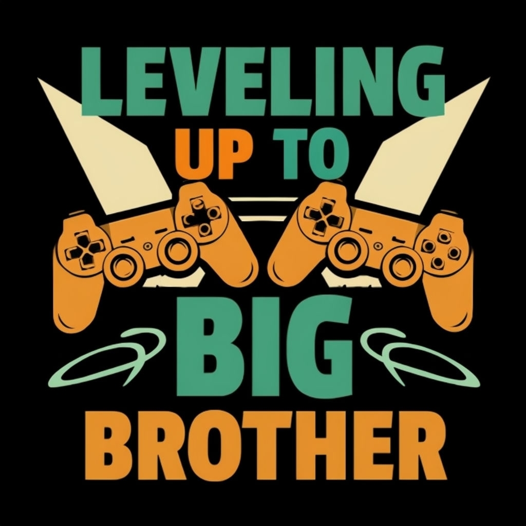 Leveling Up to Big Brother Gaming Graphic T-Shirt