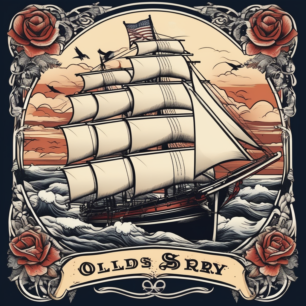 Sailors t-shirt design old Sailor Jerry tattoo by Basel Maz - Playground