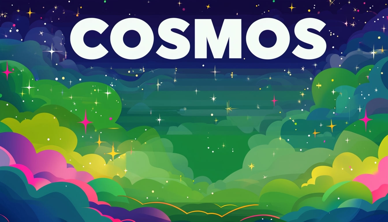 Whimsical Cosmos Digital Illustration with Vibrant Colors Social Media Post
