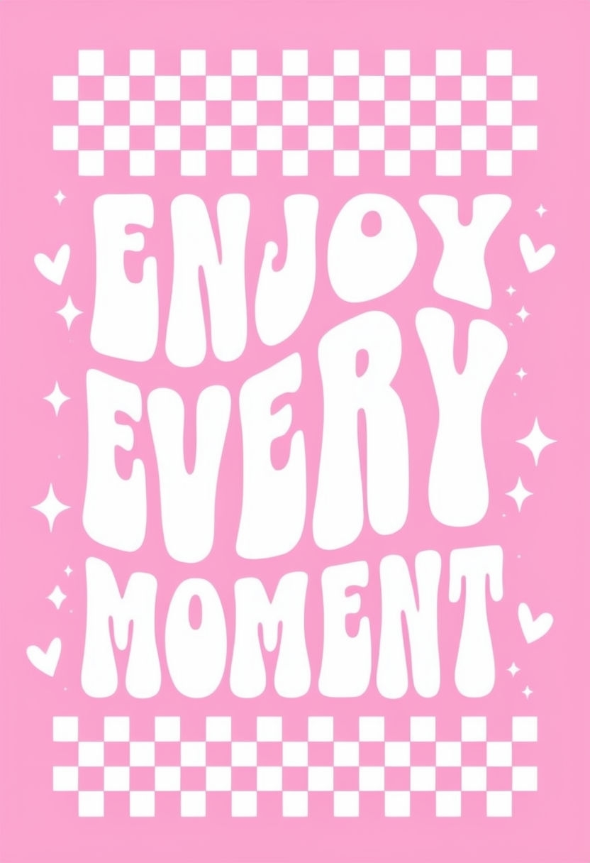 Enjoy Every Moment Retro Motivational T-Shirt