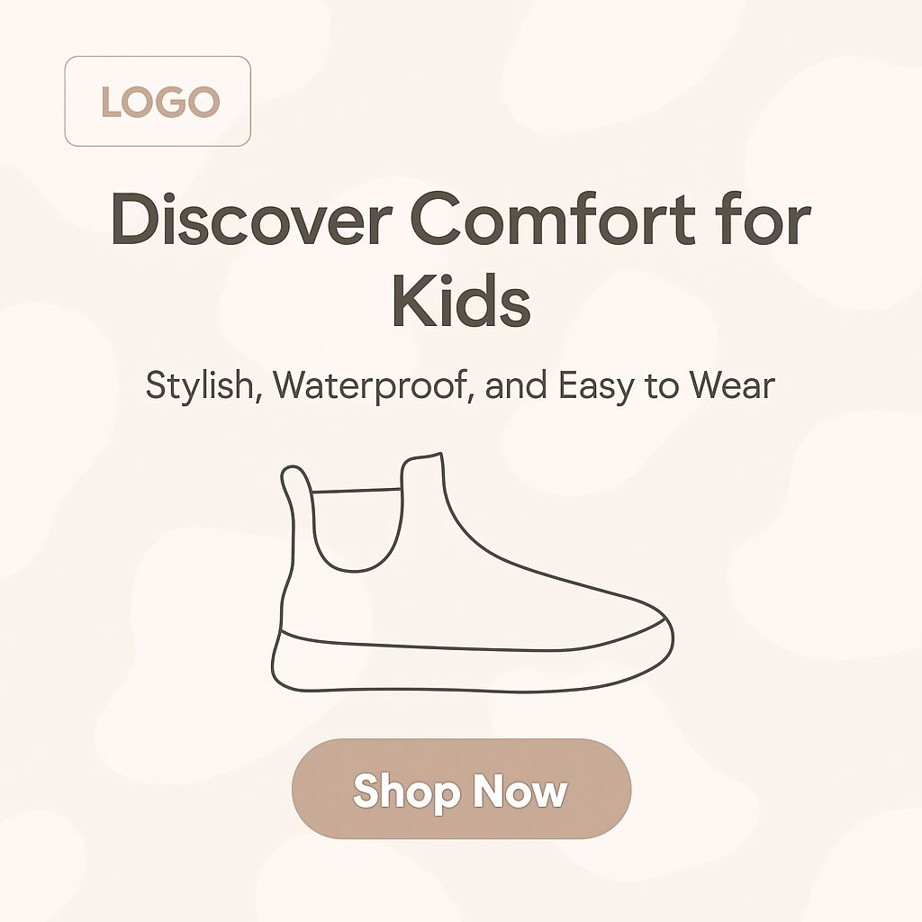 Modern Social Media Ad Template for Kids Comfort Products Ads