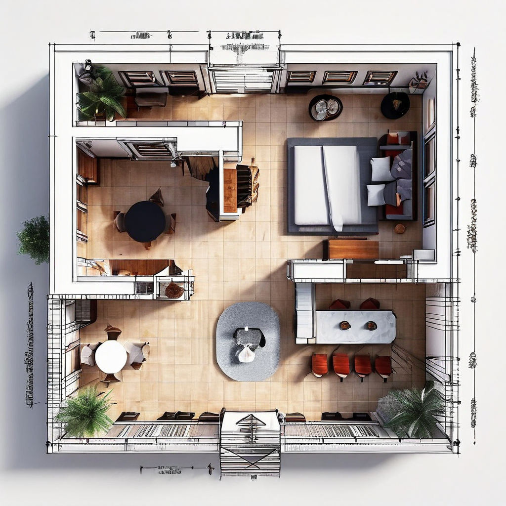 The plan of the house 80 square meters by whale dream Playground