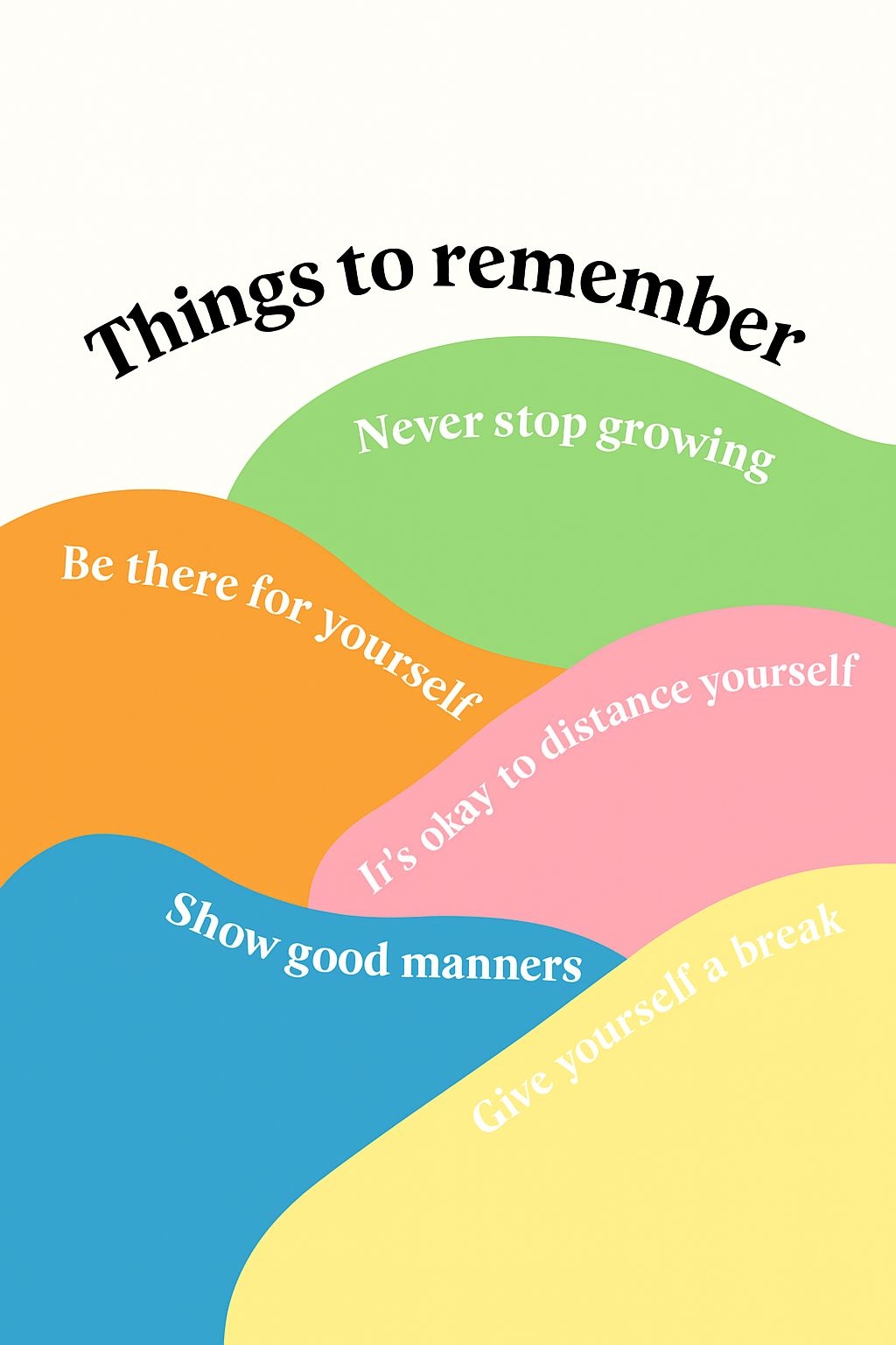 Vibrant Motivational Quotes with Colorful Shapes Poster