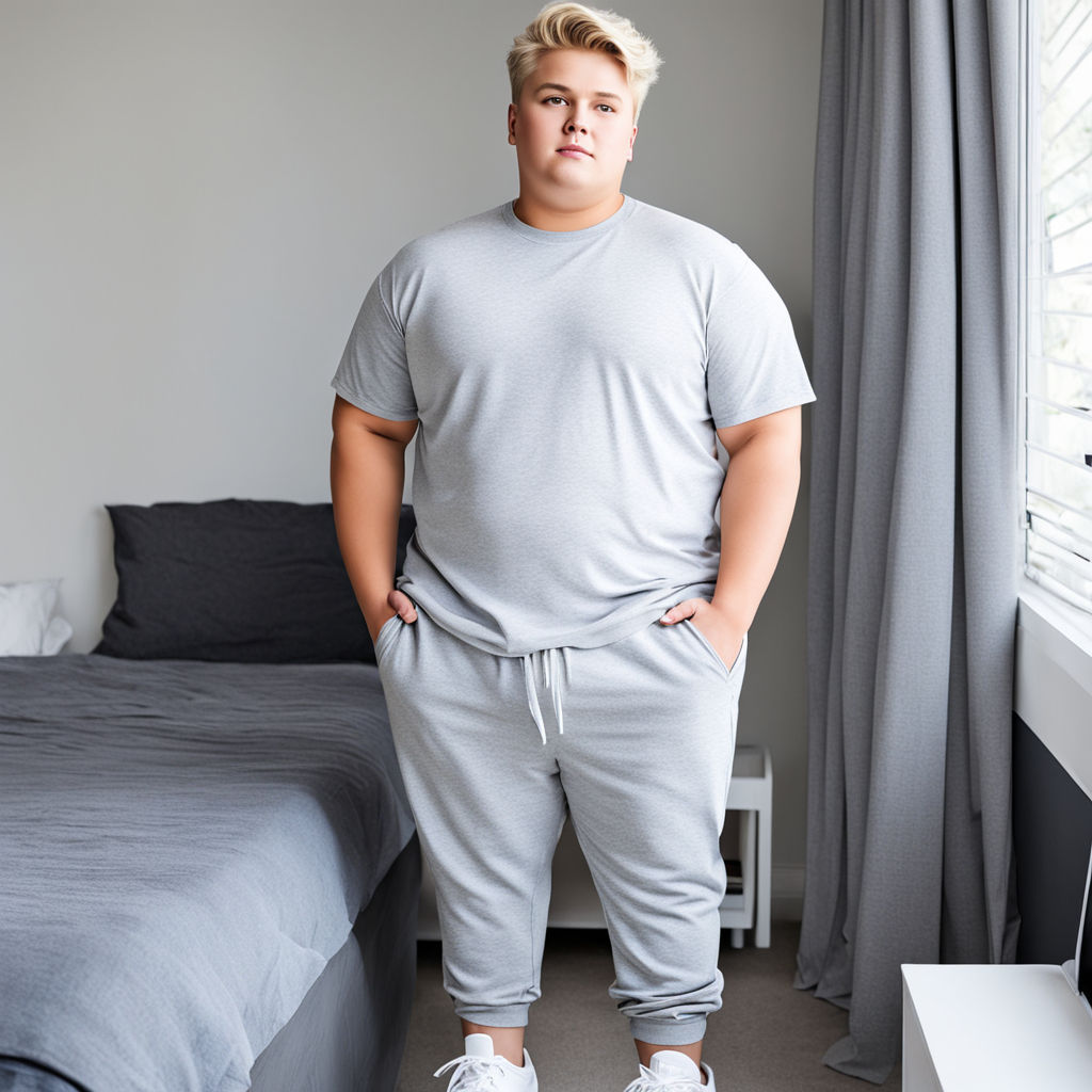 two 13-year-old chubby fat obese pregnant blond gay boys