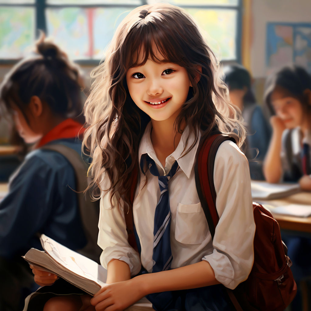 Girl at school by 3A01 Choi Wing Kiu, Natalie s210025 - Playground