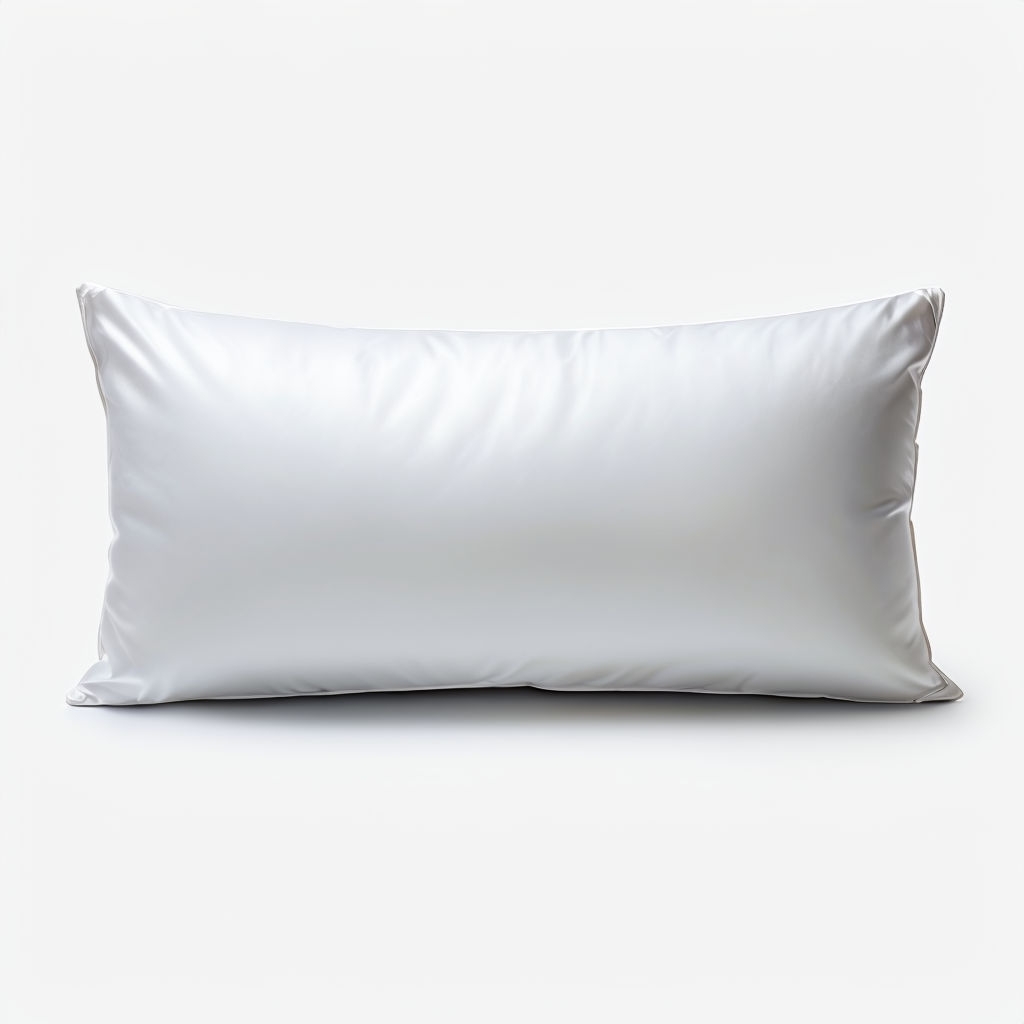 Minimalist White Rectangular Pillow Product Photography Mockup
