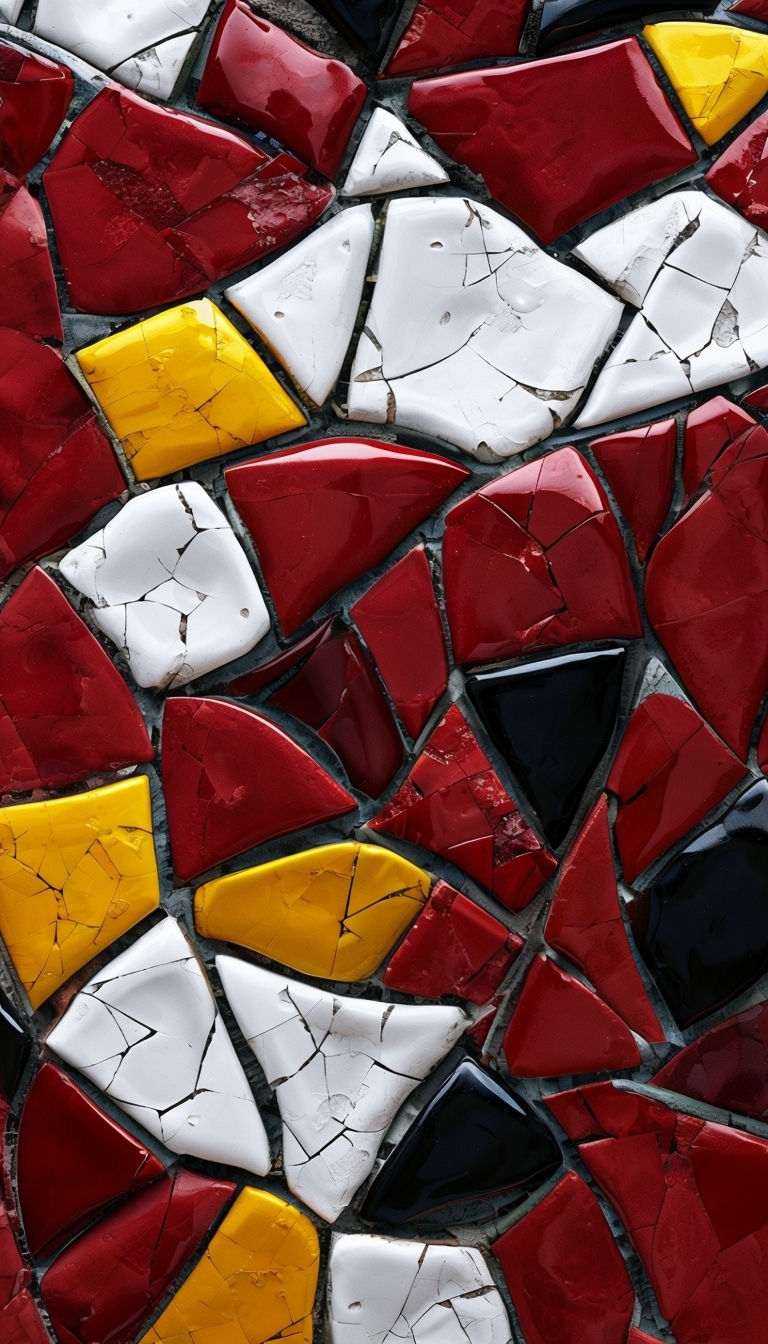 Vibrant Mosaic Artwork Close-Up for Phone Case Cover