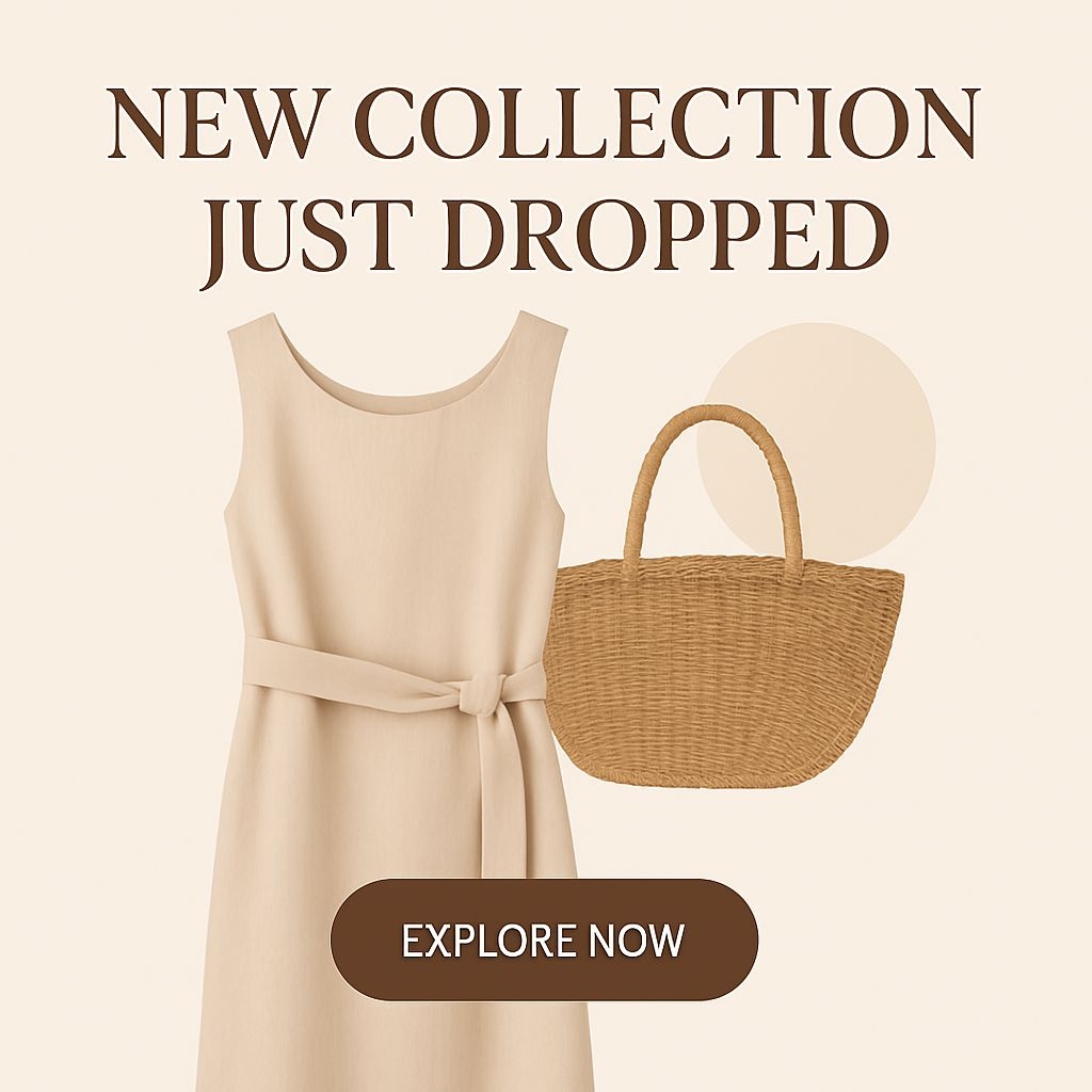 Minimalist New Collection Promotional Advertisement Poster