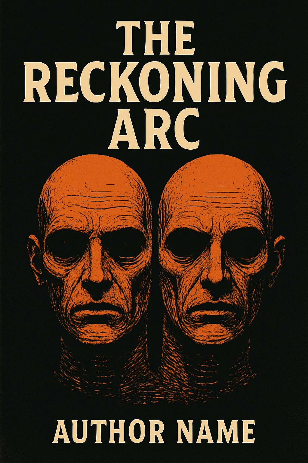 The Reckoning Arc Eerie Vintage Book Cover Design