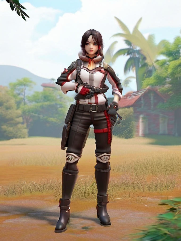 Resident Evil 4 agent Ada Wong as a fortnite skin concept Fortnite style  3D