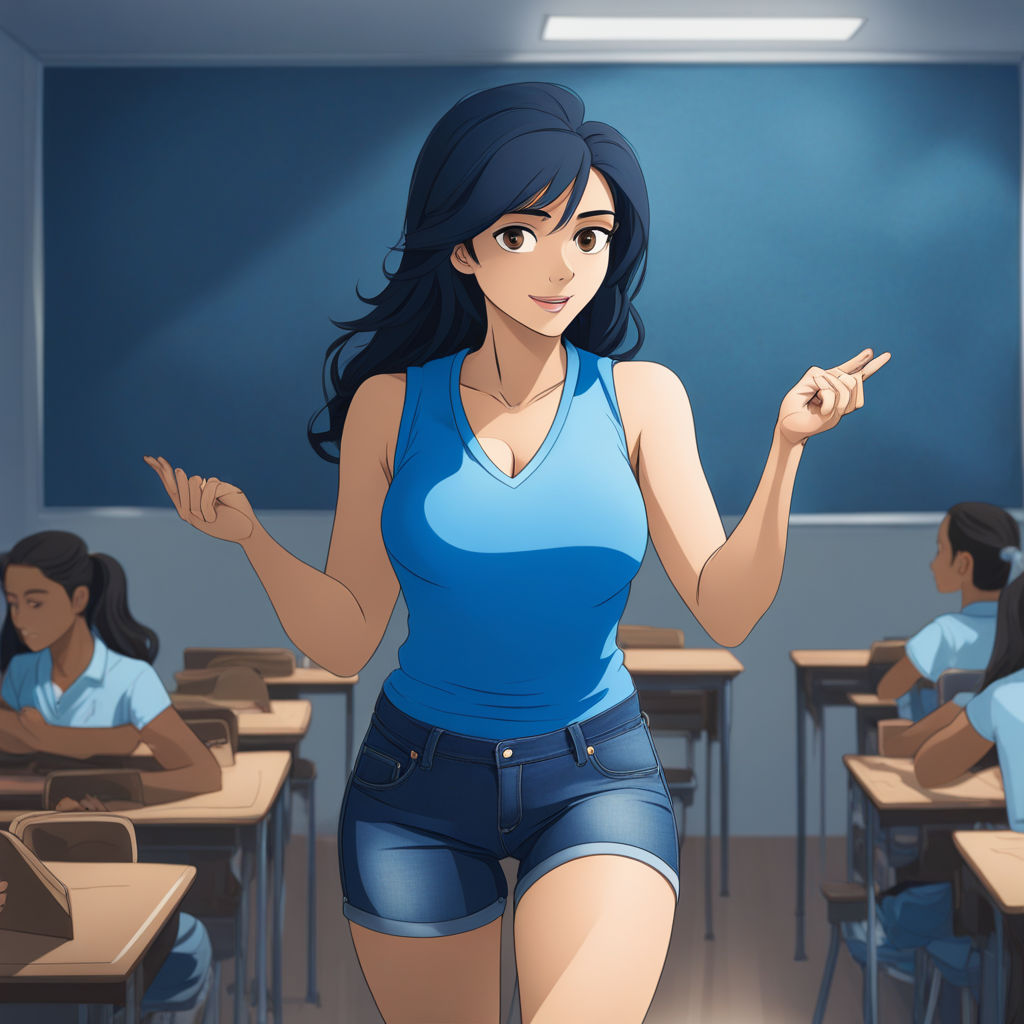 a-female-teacher-is-lecturing-in-a-classroom-wearing-a-t-shi-by-old