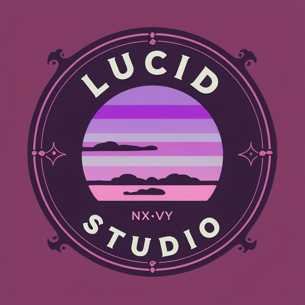 Vibrant Circular Lucid Studio Gradient Logo Design