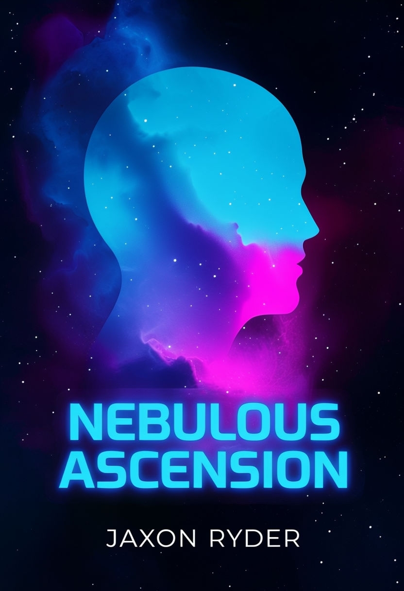 Stylized Nebula and Futuristic Typography Logo Design