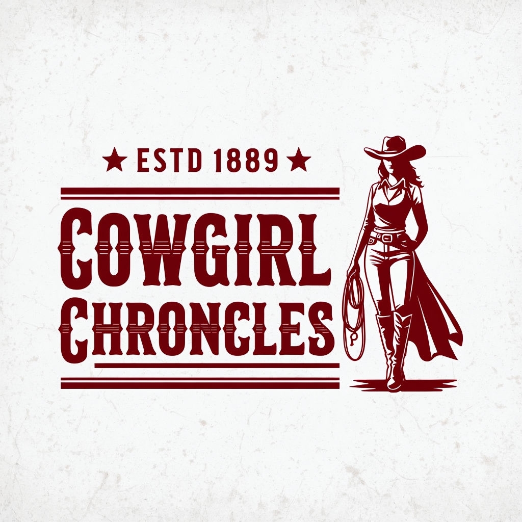 Vintage Cowgirl Chronicles Western Logo T-Shirt