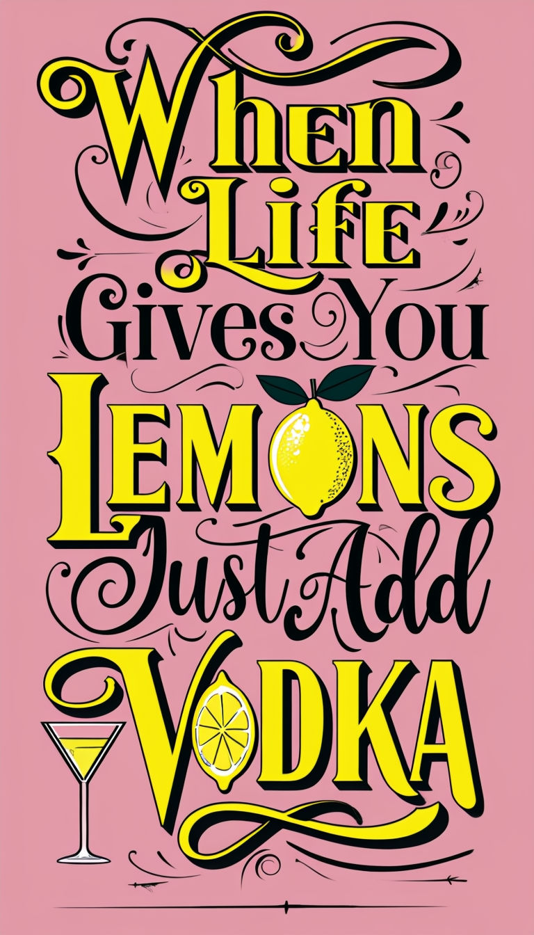 When Life Gives You Lemons Just Add Vodka Poster