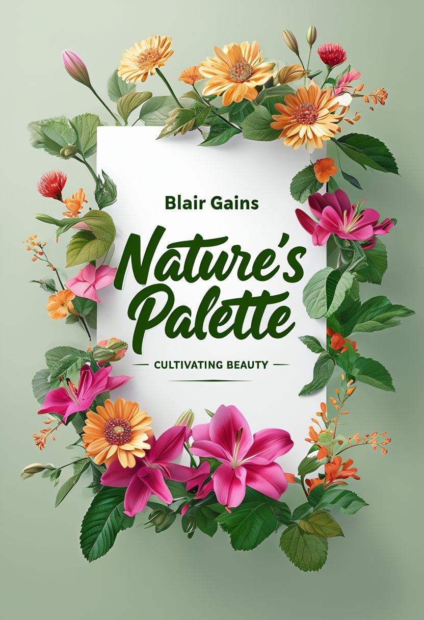 Nature's Palette with Vibrant Floral Details Poster