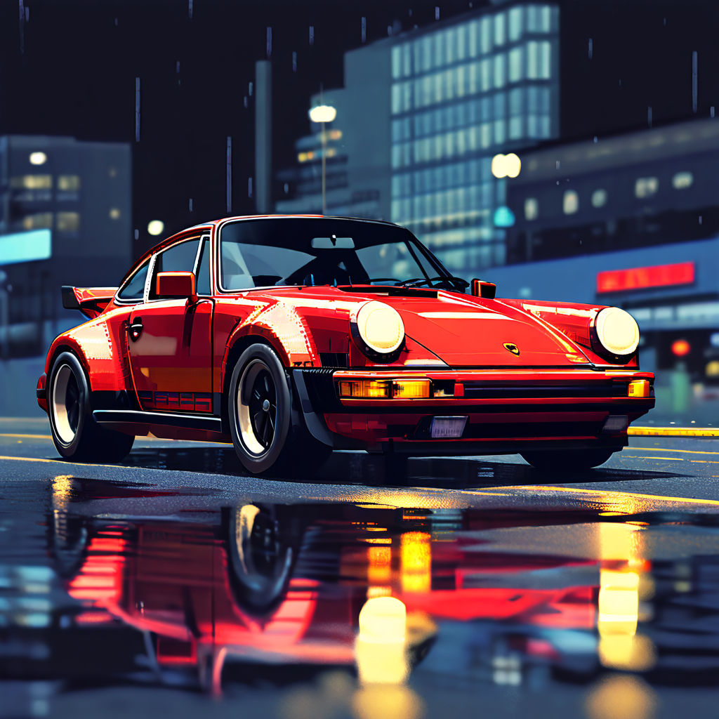 8-bit pixel art of Porsche by Silviu Nanu - Playground